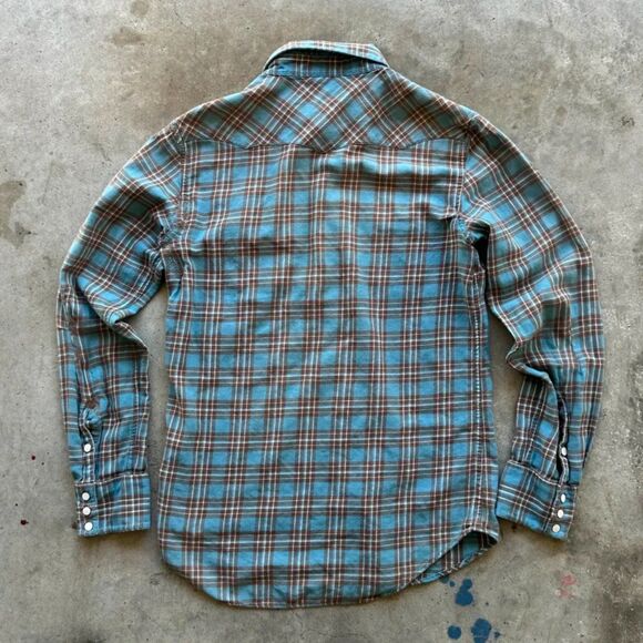 RRL Ralph Lauren Double RL Plaid Flannel Button Shirt Size Small - Picture 6 of 10